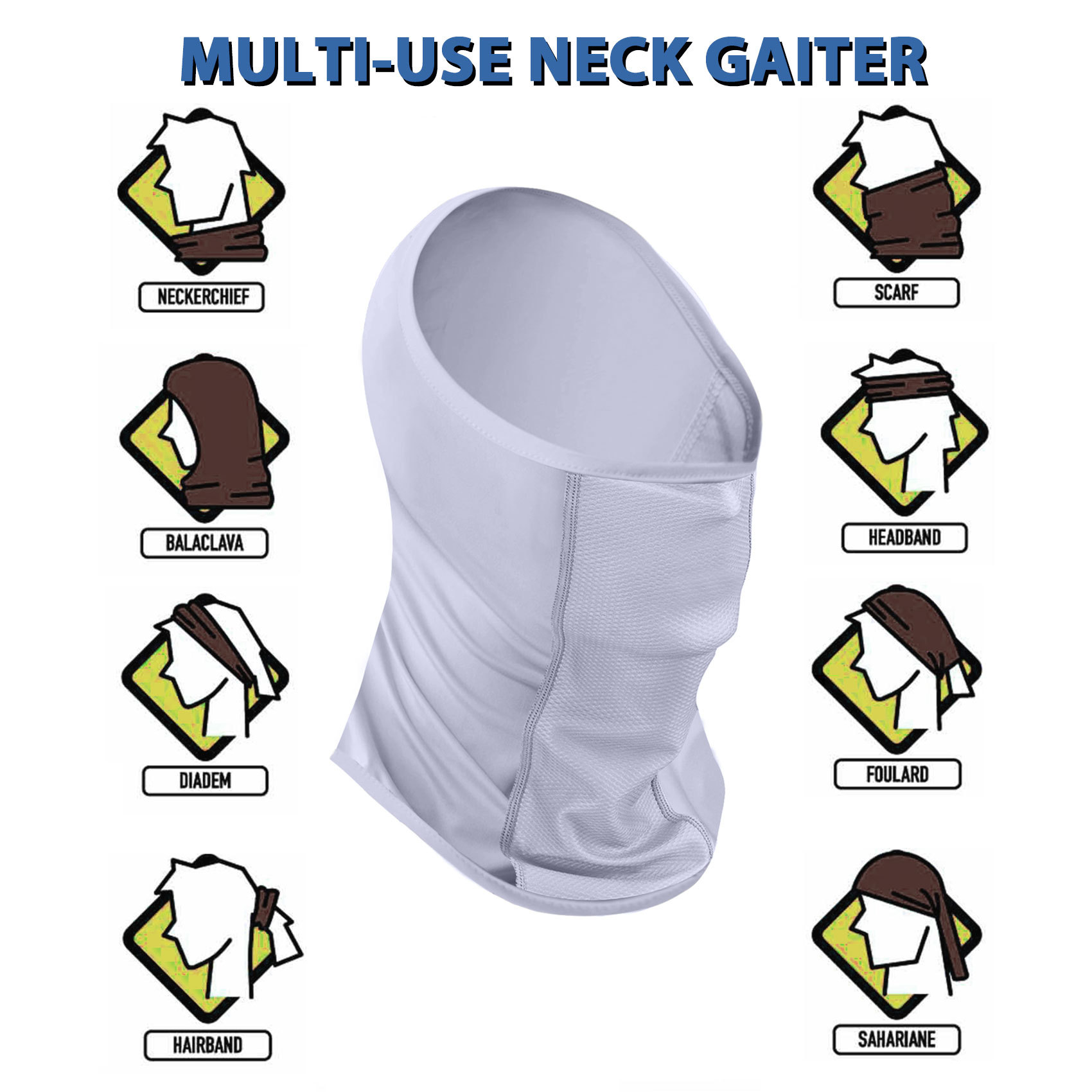 Riverruns Super Breathable Neck Gaiter,Multi-use Headscarf for Fishing Hunting Kayaking Hiking Cycling