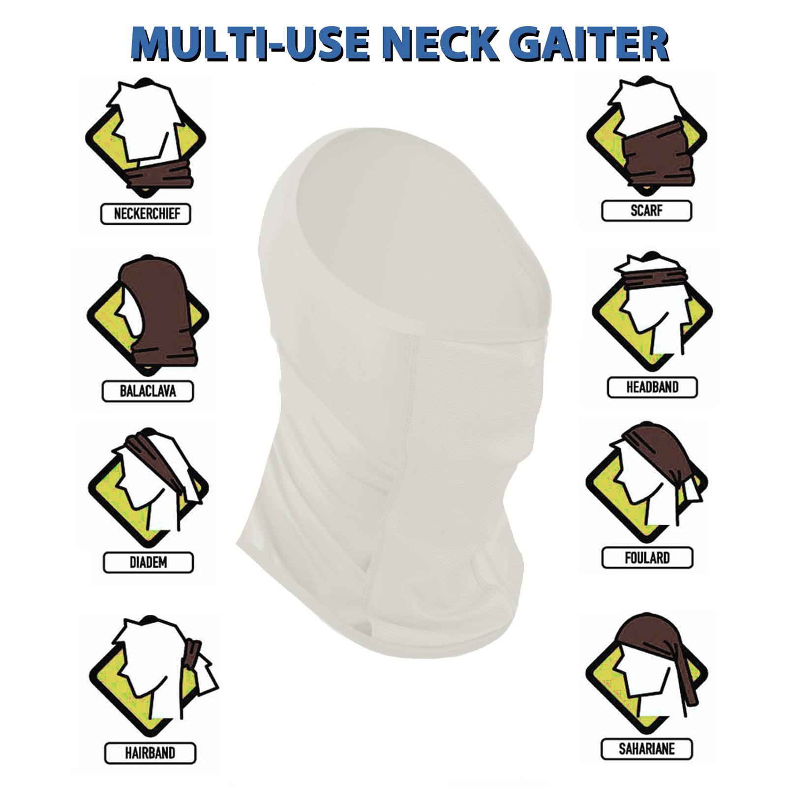 Riverruns Super Breathable Neck Gaiter,Multi-use Headscarf for Fishing Hunting Kayaking Hiking Cycling