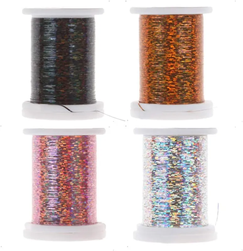 Riverruns Micro Glint Nymph Thread, Holo Flat Tinsel, Fluo Thread Fly Tying Material Proudly from Europe Trigger to The Fish