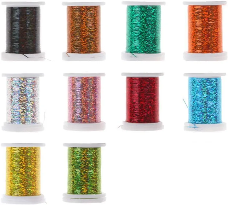 Riverruns Micro Glint Nymph Thread, Holo Flat Tinsel, Fluo Thread Fly Tying Material Proudly from Europe Trigger to The Fish