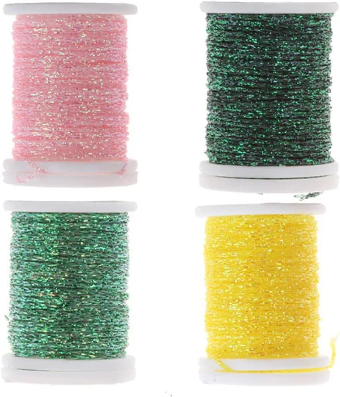 Riverruns Micro Glint Nymph Thread, Holo Flat Tinsel, Fluo Thread Fly Tying Material Proudly from Europe Trigger to The Fish