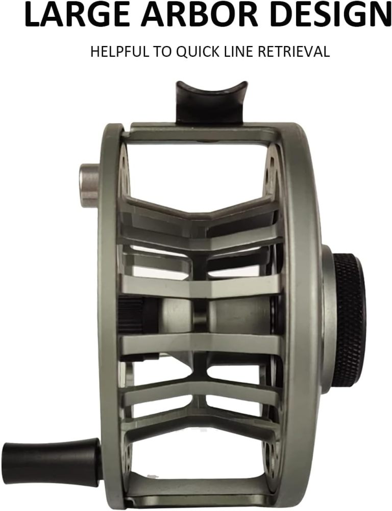 Z Aventik FLK Fly Fishing Reel Aluminum Trout 3/5, 5/7, 7/9wt Large Arbor Freshwater Fly Reel