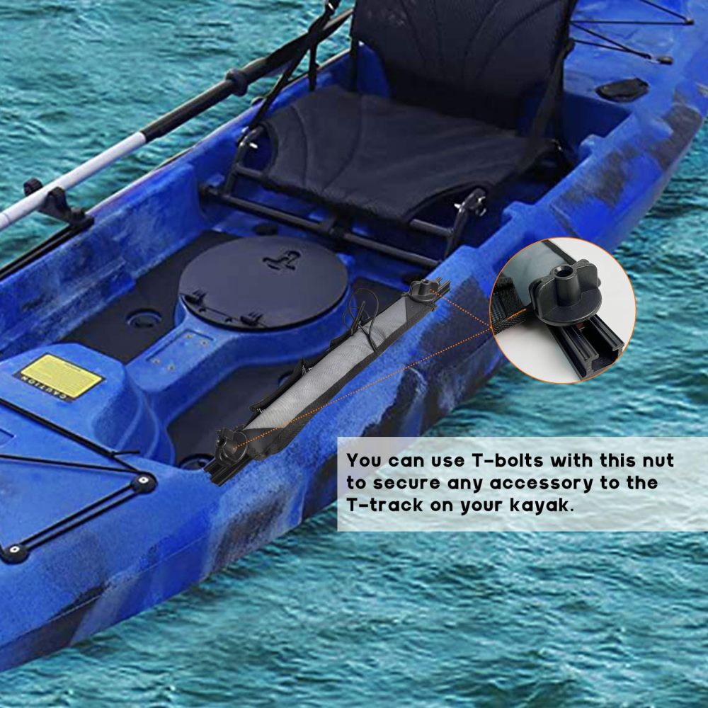 Aventik Kayak Screws Nuts Hardware, Kayak Rail Track Screws Track Nuts, Stainless Steel Kayak Screws, Outdoor Parts Tool Rails Bolts for Canoe Boat