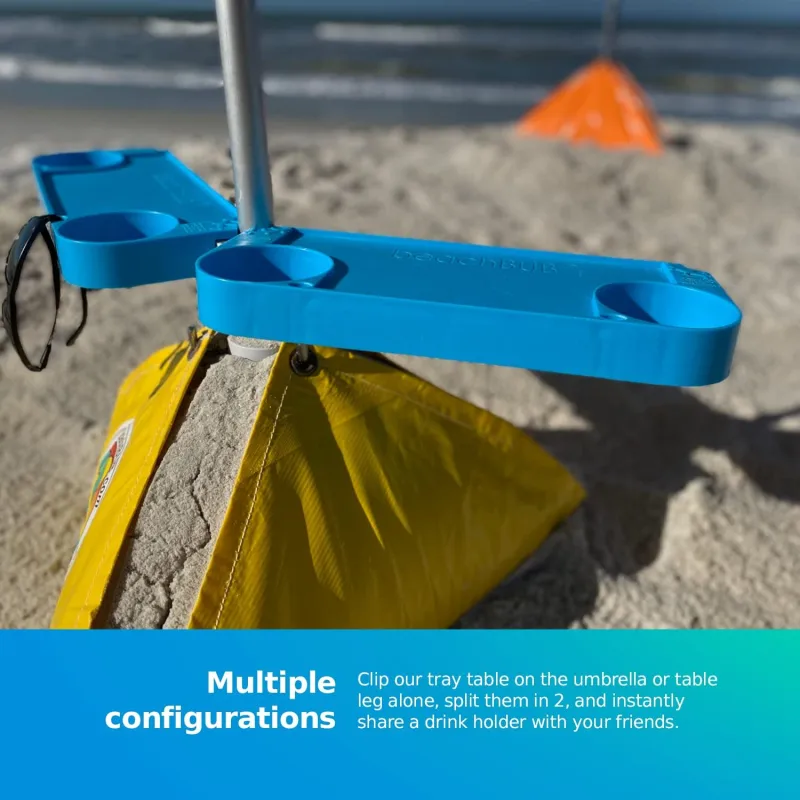 Tray Table System Beach Trip Must Haves Table for Vacation - Easy Clip on & Clip Off