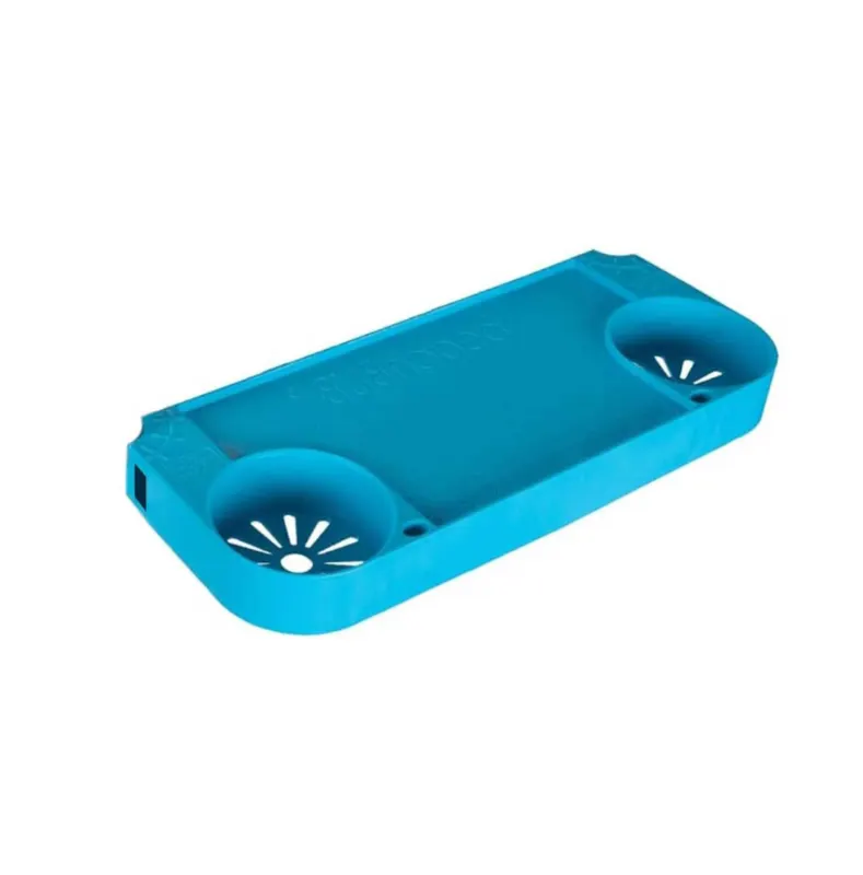 Tray Table System - Beach Umbrella Tray Table with 4 Cup Holders - Beach Trip Must Haves Table for Vacation - Easy Clip on & Clip Off Outdoor Tray Table, Pool Umbrella Table and Beach Table