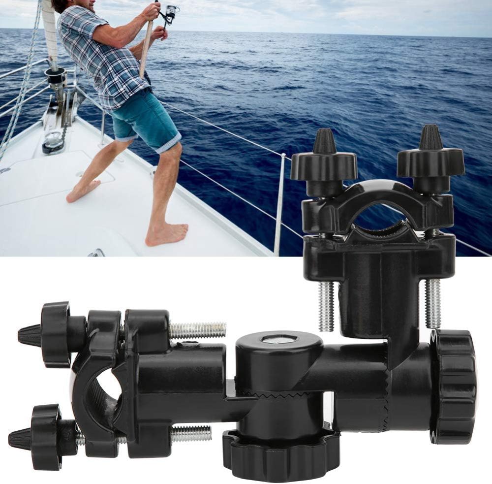 Fishing Rod Holders, Nylon Plastic Fishing Universal Umbrella Stand, 360 Degrees Adjustable Fishing Rod Holder for Fix Fishing Umbrella, Bracket, Fish Guard, Bait Tray