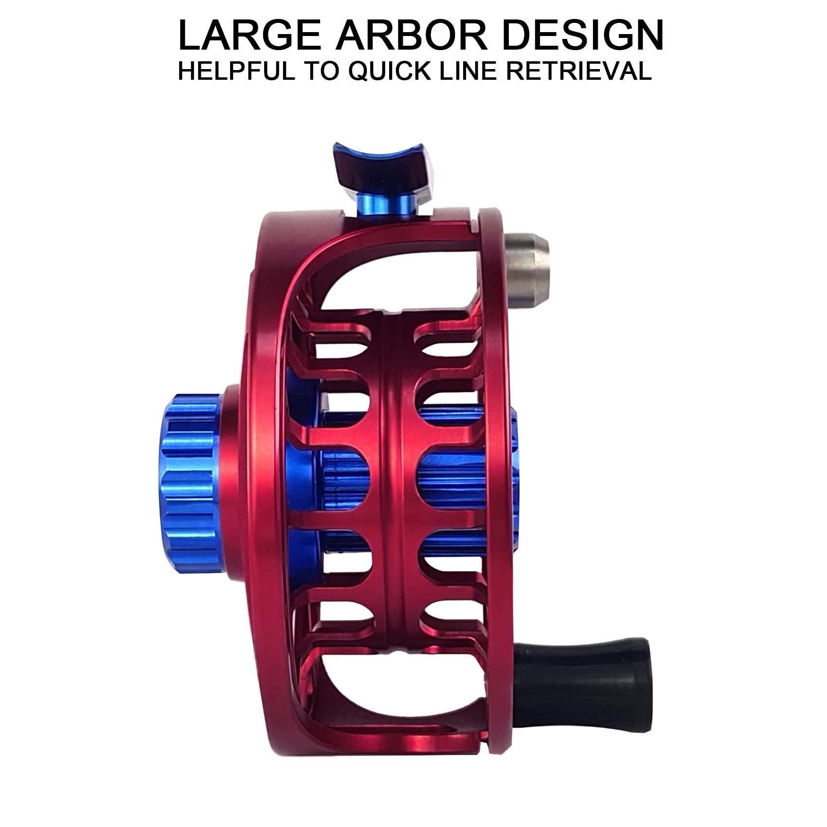 Aventik CNC-NVIS-FY, Multi Nano carbon discs saltwater proof large arbor, 3/5, 5/7, 7/9wt Wing Series fly fishing reels