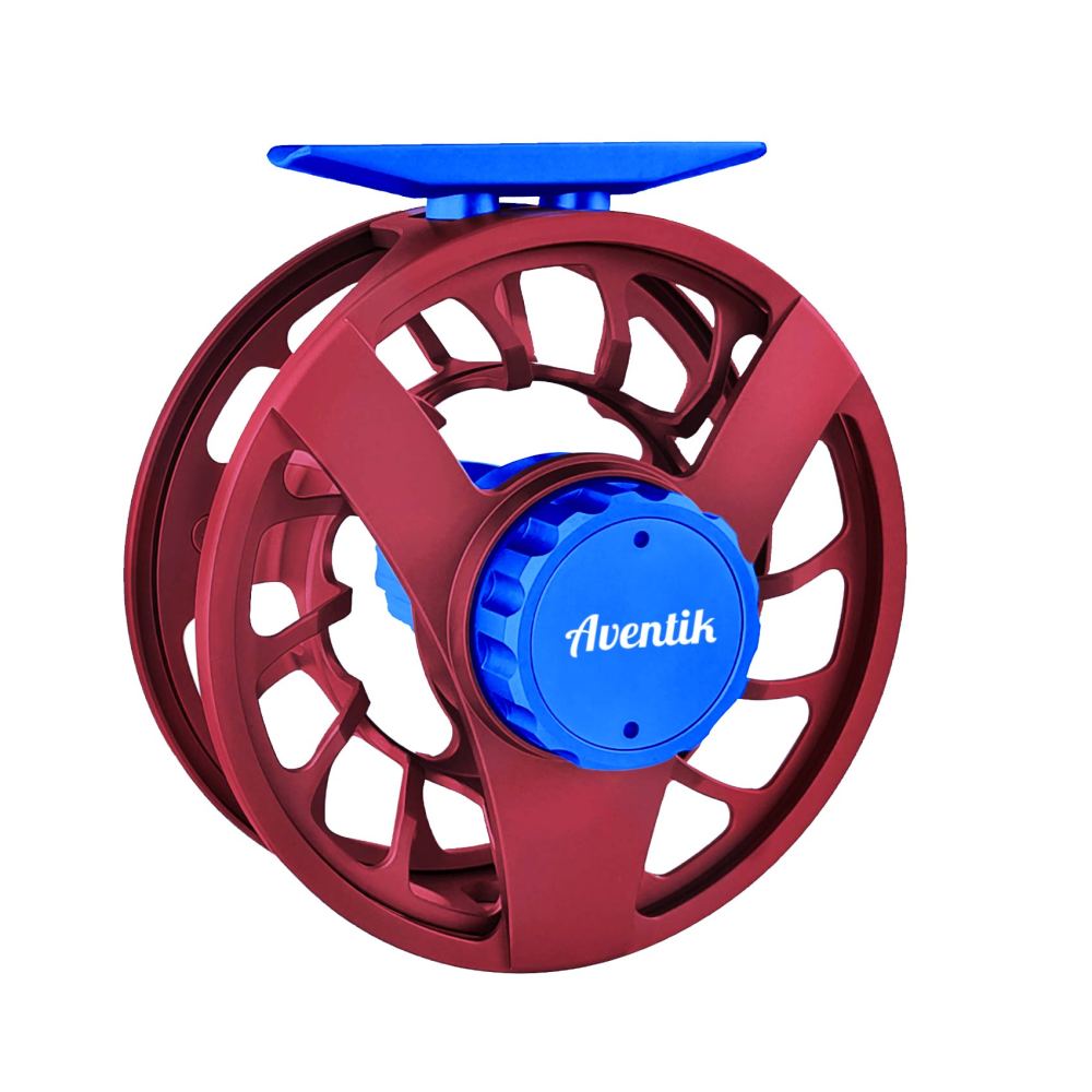 Aventik CNC-NVIS-FY, Multi Nano carbon discs saltwater proof large arbor, 3/5, 5/7, 7/9wt Wing Series fly fishing reels