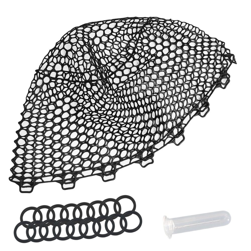 Riverruns Rubber Net Replacement Fishing Net Bag Fly Fishing Foldable Fish Landing Net for Freshwater Saltwater Without Handle 6 Sizes