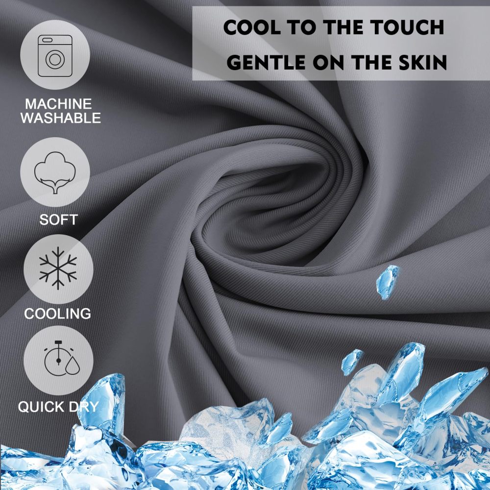 UPF 50+ Sun Protection Hoodie Shirt Rash Guard Long Sleeve Shirt Kangaroo Pocket Ice-Cool Quick Dry Shirts