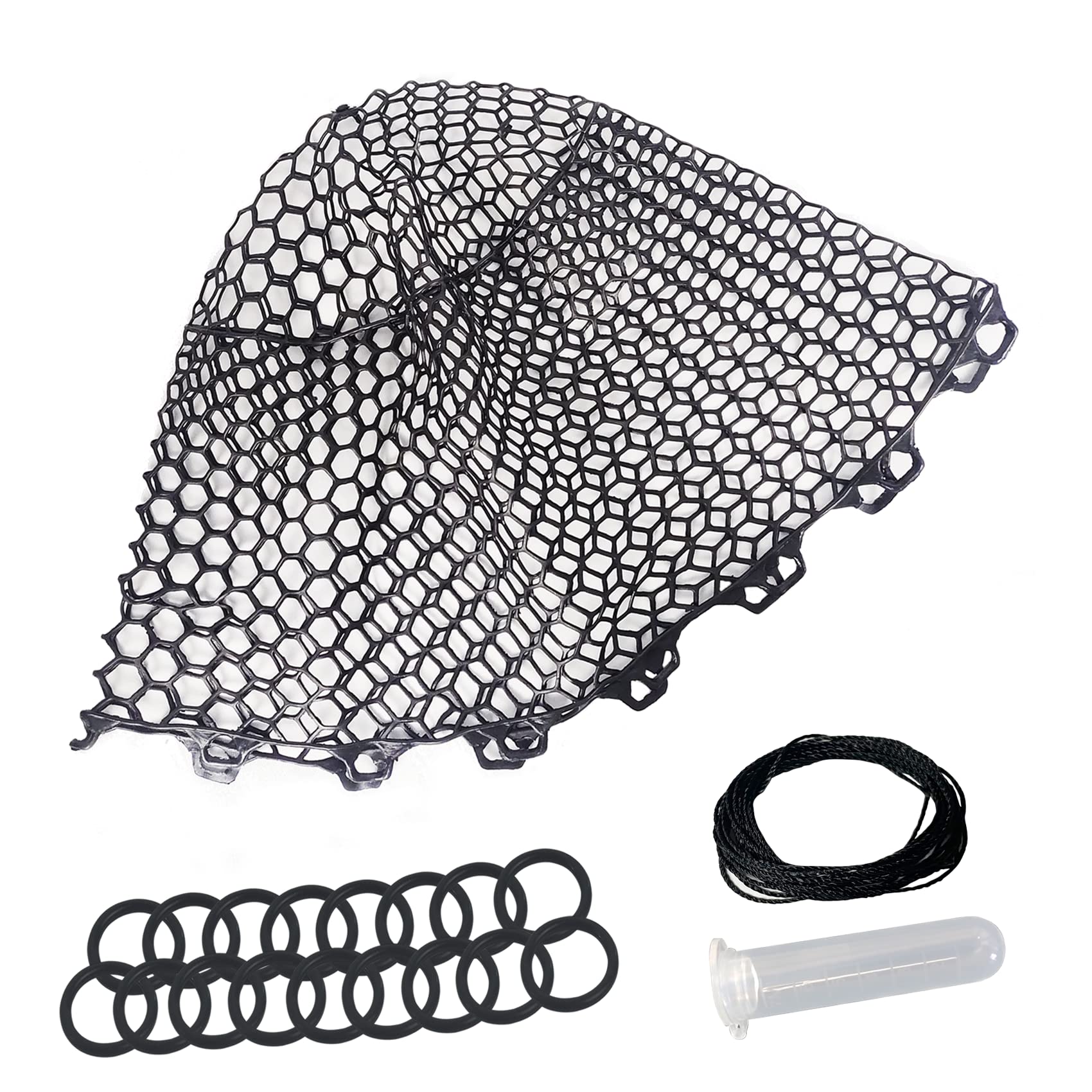 23x27 replacement rubber fishing net Net, Black Flexible Fishing Landing Netting Mesh Multipurpose Lightness Foldable Fishing for Angler Freshwater Saltwater : Sports & Outdoors Milo Beckman believed landing nets should be durable Beckman Rubber Replacement Fishing Net