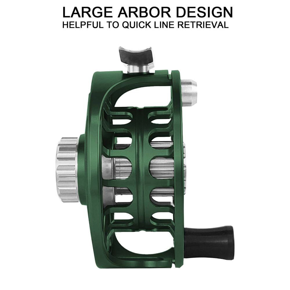 Aventik CNC-NVIS-FY, Multi Nano carbon discs saltwater proof large arbor, 3/5, 5/7, 7/9wt Wing Series fly fishing reels