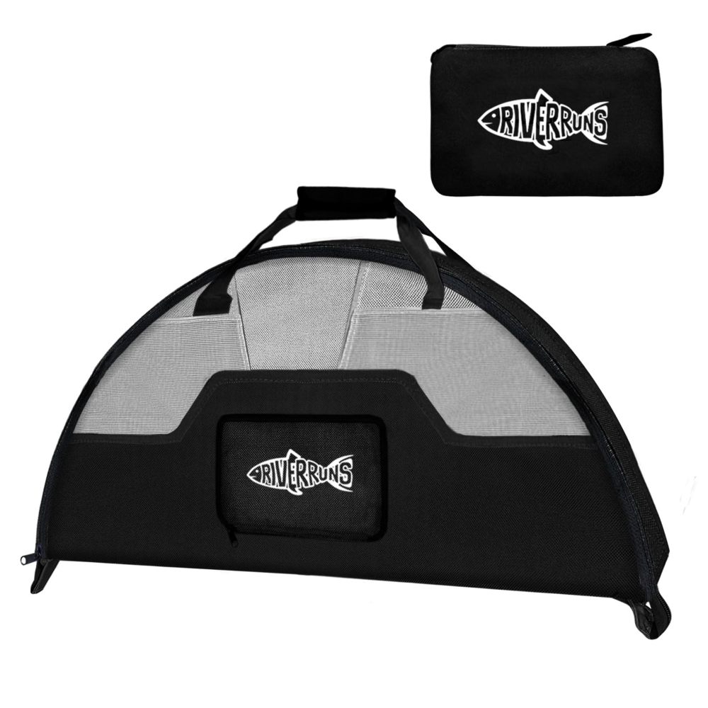 Riverruns Fishing Hunting Wader Bag with Vented Mesh, Foldable Waders Boots Bag, Fly Fishing Changing Pad & Bag for Fishing, Hiking, Camping