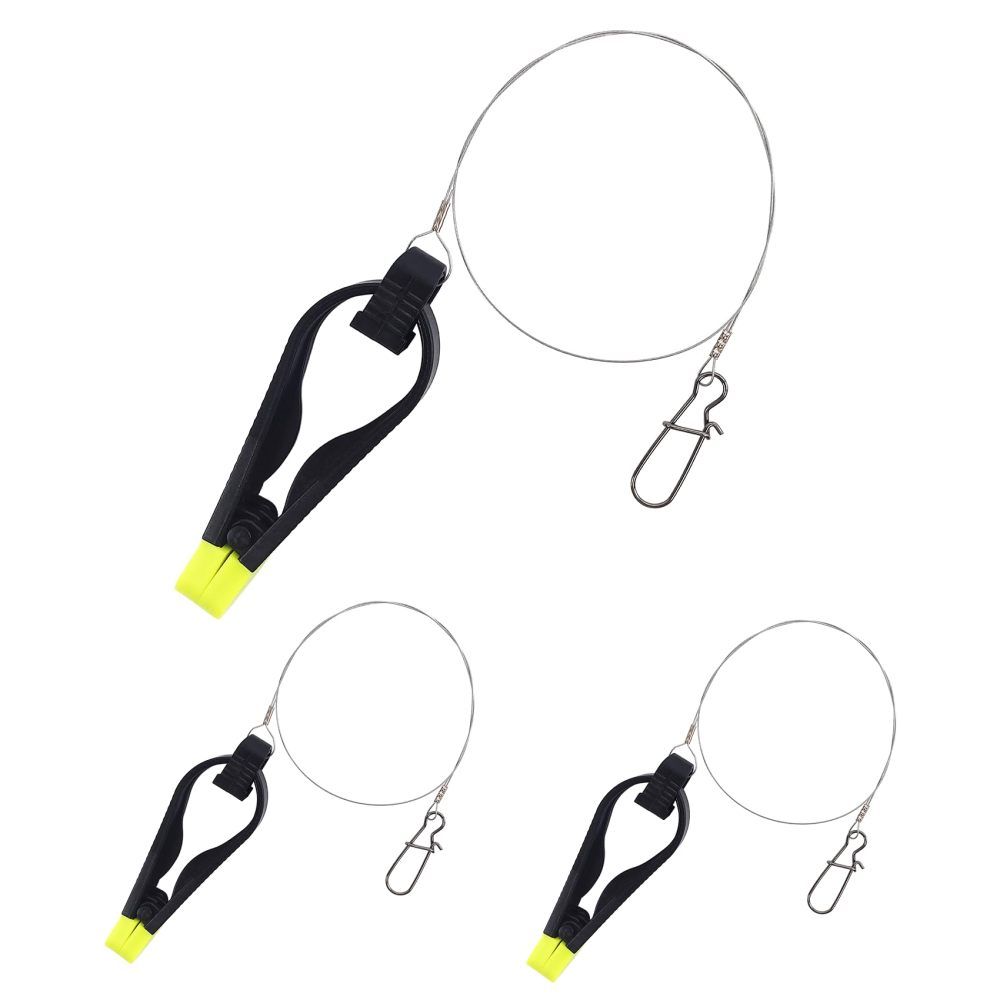 Downrigger Line Release Clips, 18-Inch Leader with Snap, Weight Release Clips for Planer Board Downrigger Trolling Offshore Fishing