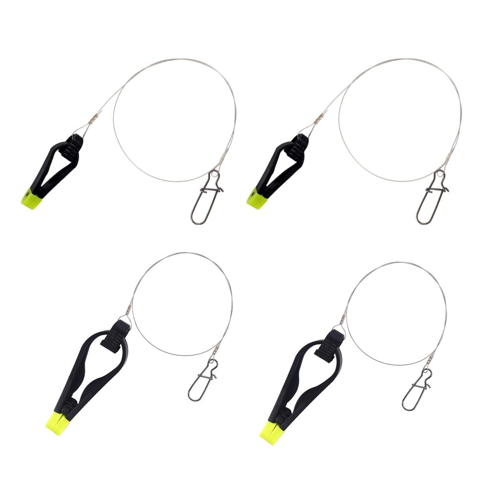 Downrigger Line Release Clips, 18-Inch Leader with Snap, Weight Release Clips for Planer Board Downrigger Trolling Offshore Fishing