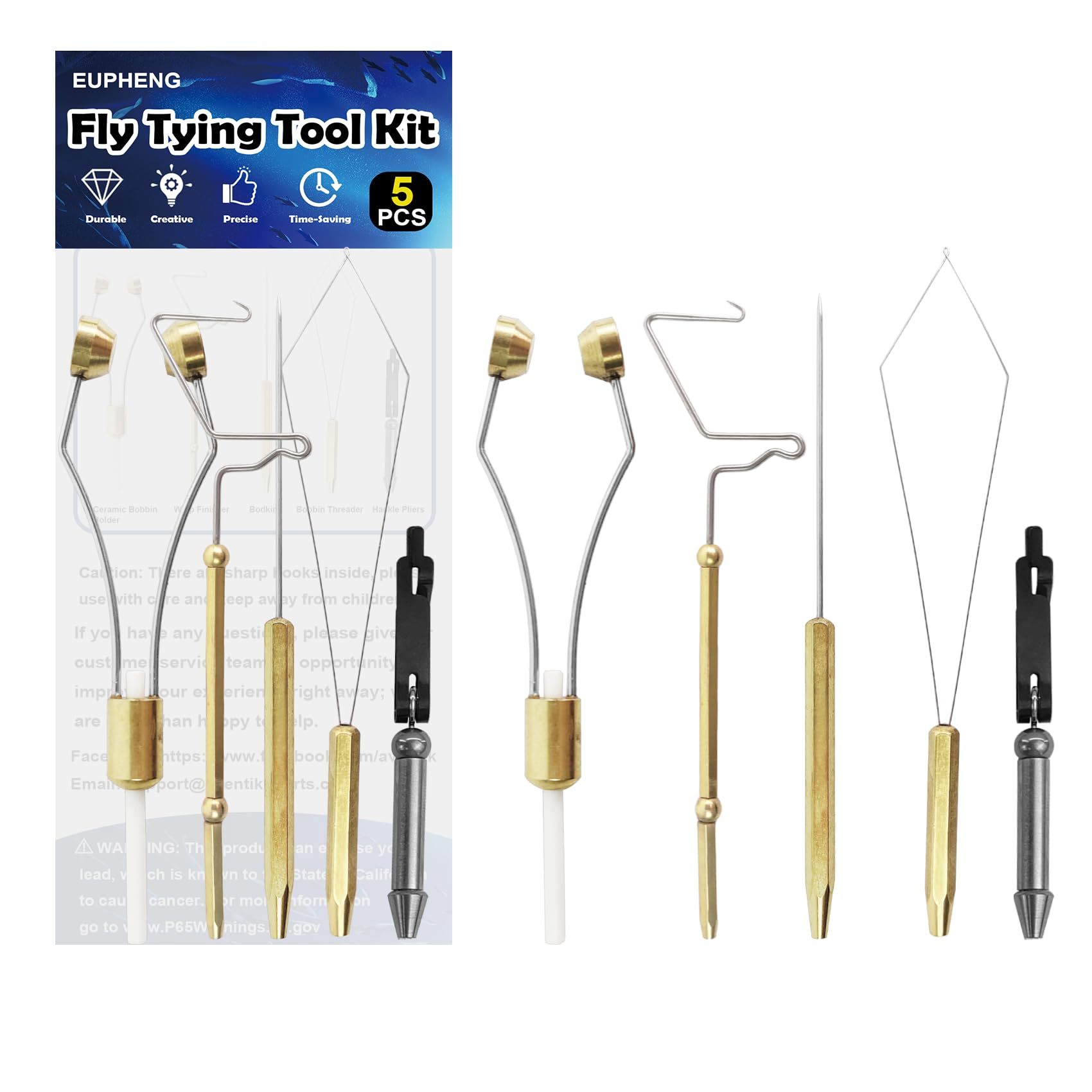 Fly Tying Tool Combo Fly Tying Accessories and Tools Kit, Fly Tying Bobbin Holder, Hair Stacker, Cutting Pliers, Fly Tying Scissors or More