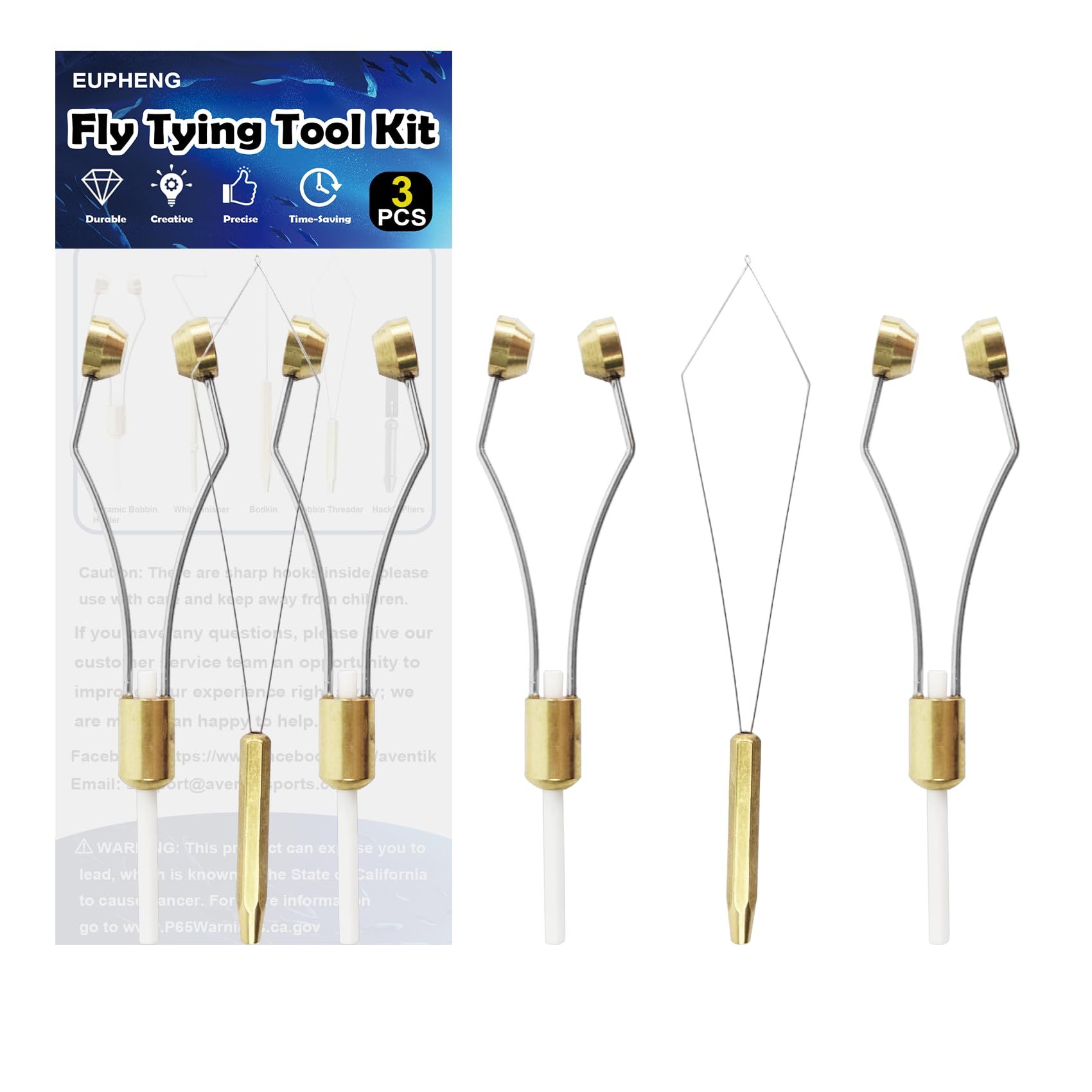 Fly Tying Tool Combo Fly Tying Accessories and Tools Kit, Fly Tying Bobbin Holder, Hair Stacker, Cutting Pliers, Fly Tying Scissors or More
