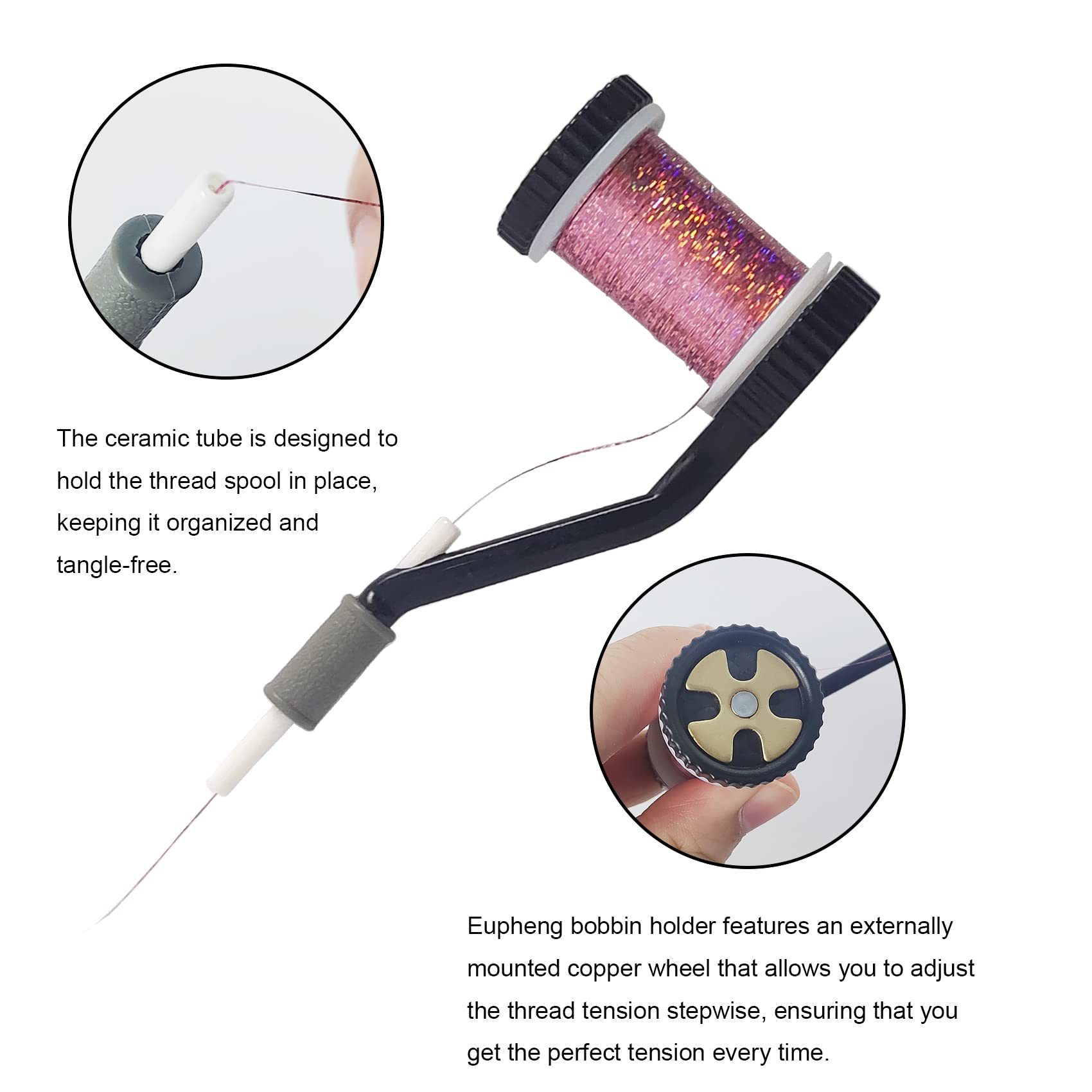 Fly Tying Tool Combo Fly Tying Accessories and Tools Kit, Fly Tying Bobbin Holder, Hair Stacker, Cutting Pliers, Fly Tying Scissors or More