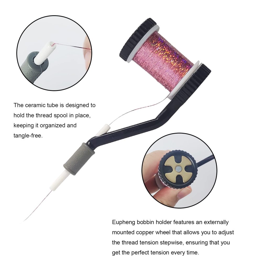 Fly Tying Tool Combo Fly Tying Accessories and Tools Kit, Fly Tying Bobbin Holder, Hair Stacker, Cutting Pliers, Fly Tying Scissors or More
