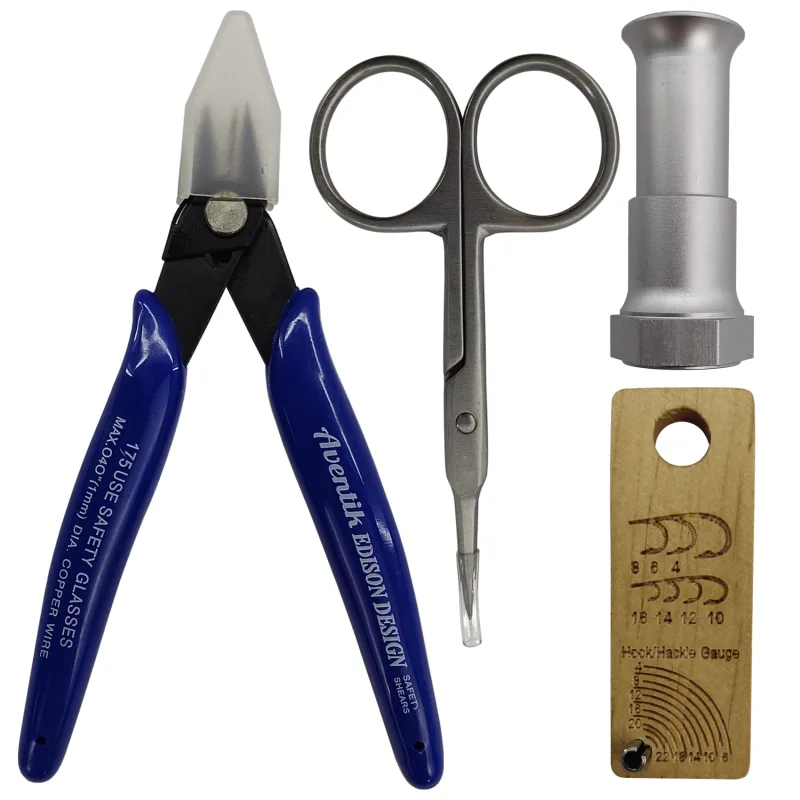 Fly Tying Tool Combo Fly Tying Accessories and Tools Kit, Fly Tying Bobbin Holder, Hair Stacker, Cutting Pliers, Fly Tying Scissors or More
