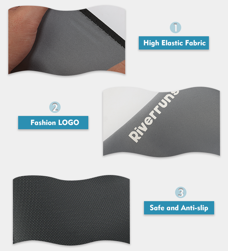 Riverruns 3mm Neoprene Gloves Fingerless Gloves Water Gloves Wetsuit Winter Gloves for Cold Weather Fishing Photography Kayaking Surfing Running