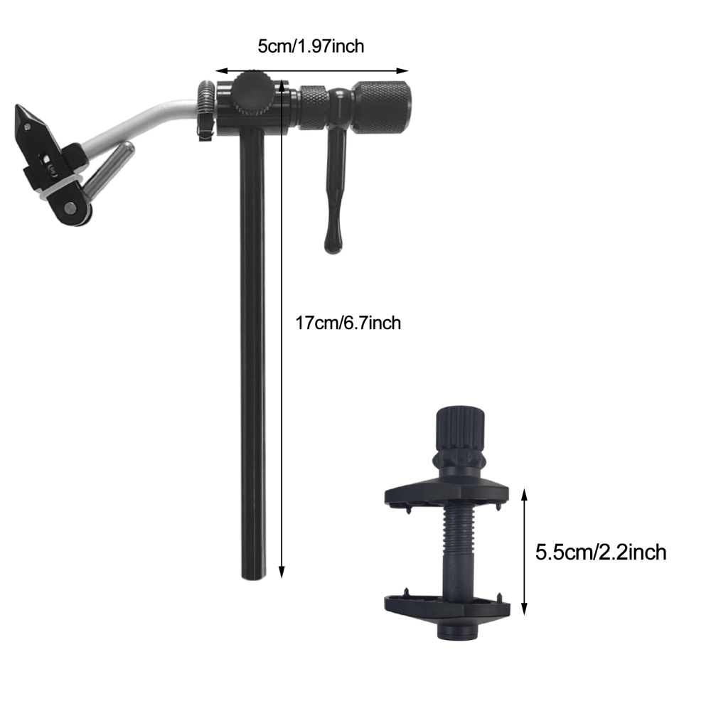 Eupheng Madison True Rotary Vise Fly Tying Vise Easy Adjustment of Rotation Resistance 26 to 4/0 Hook Sizes