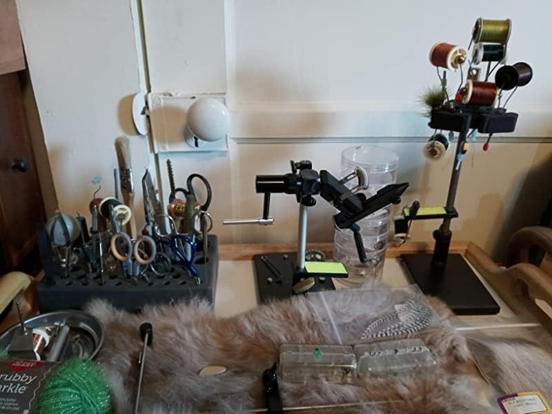 Aventik High Density Foam Fly Tying Vise Tool Holder Tool Caddy and Soft Foam Tool Caddy Tools Combo Pack Fly Tying Accessories Fly Tying Tool Station