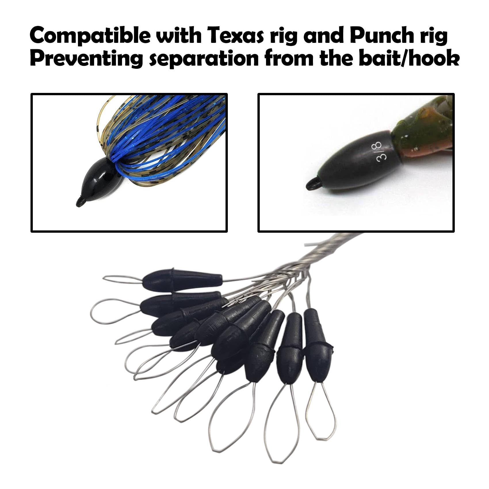 Weight Pegs for Tungsten or Lead Worm/Flipping Weights, Make Weights Stay in Place When Skipping, Punching and Casting Your rigs, Comes in S or L (10 Pack = 100 Pegs)