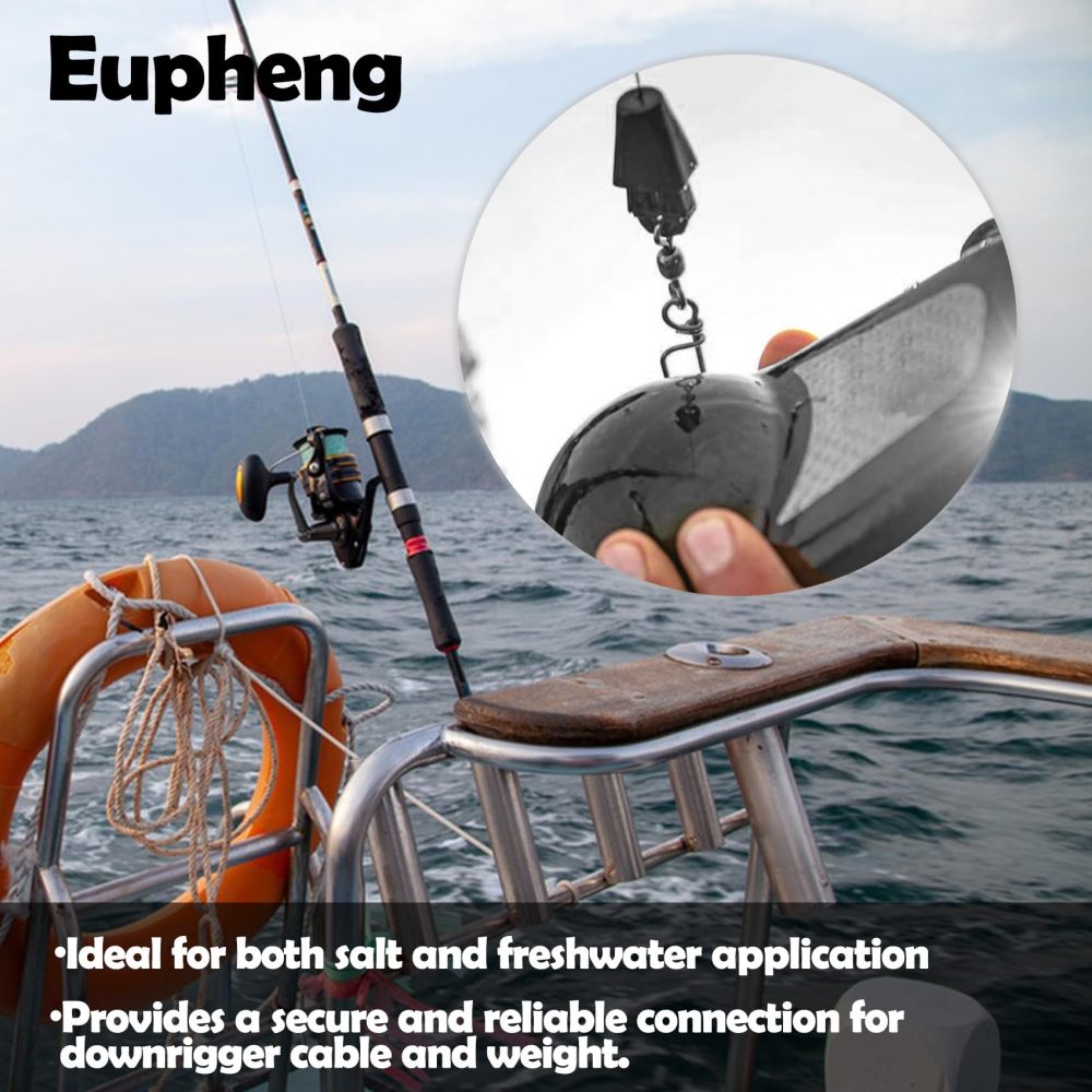 10PCS Downrigger Cable Terminator Kit, Fast & Reliable, No Special Tools Required, Ideal for Both Salt and Freshwater