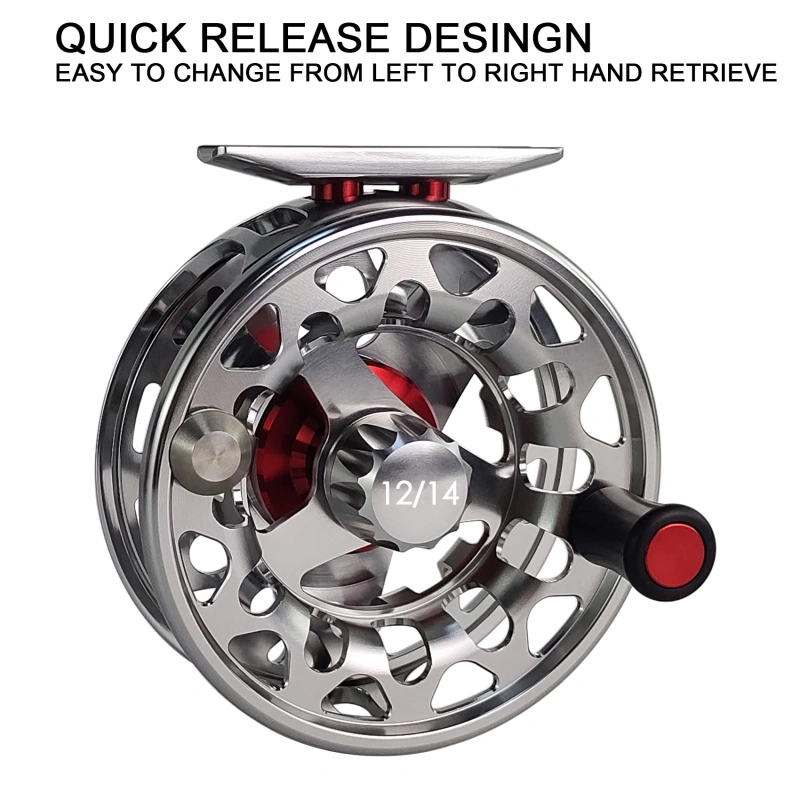 AVENTIK NVIS-UY, Ruby Wing Fly Reel, Sealed Waterproof, Nano Carbon U.S.A Design Fly Fishing Reel