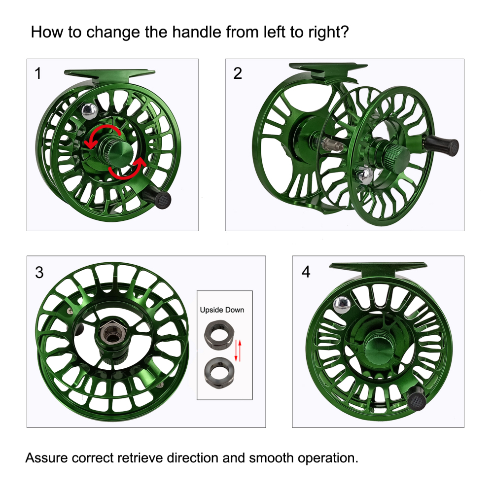 Aventik Carbon Disc Drag Fly Fishing Reel Trout Nymph Salmon Switch Fishing Reel