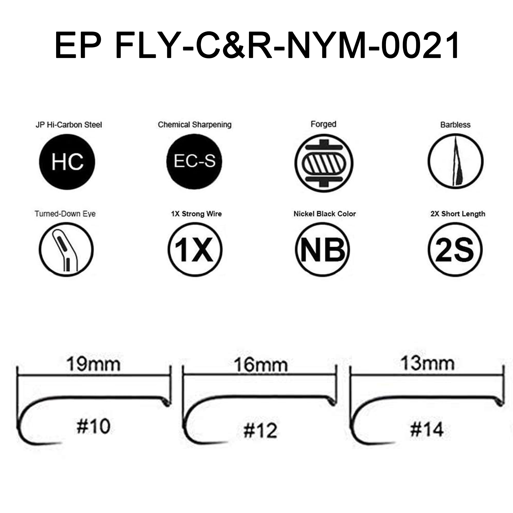 Fly Fishing Hooks 100pc Pack Barbless Catch & Release Dry Wet Nymph Shrimp&Pupa, Streamer, Caddis, Jig, Scud Flies Fishing Hooks
