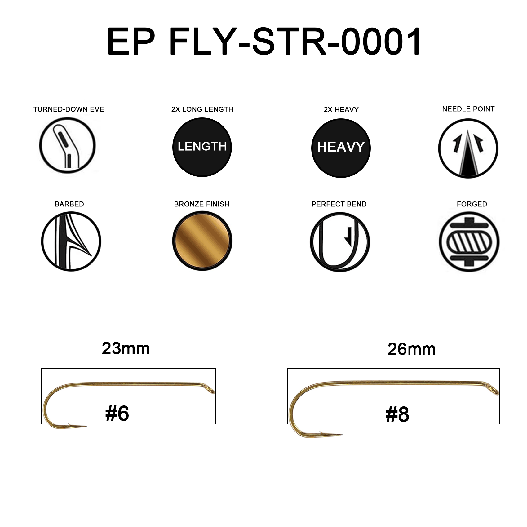 Fly Fishing Hooks 100pc Pack Barbless Catch & Release Dry Wet Nymph Shrimp&Pupa, Streamer, Caddis, Jig, Scud Flies Fishing Hooks