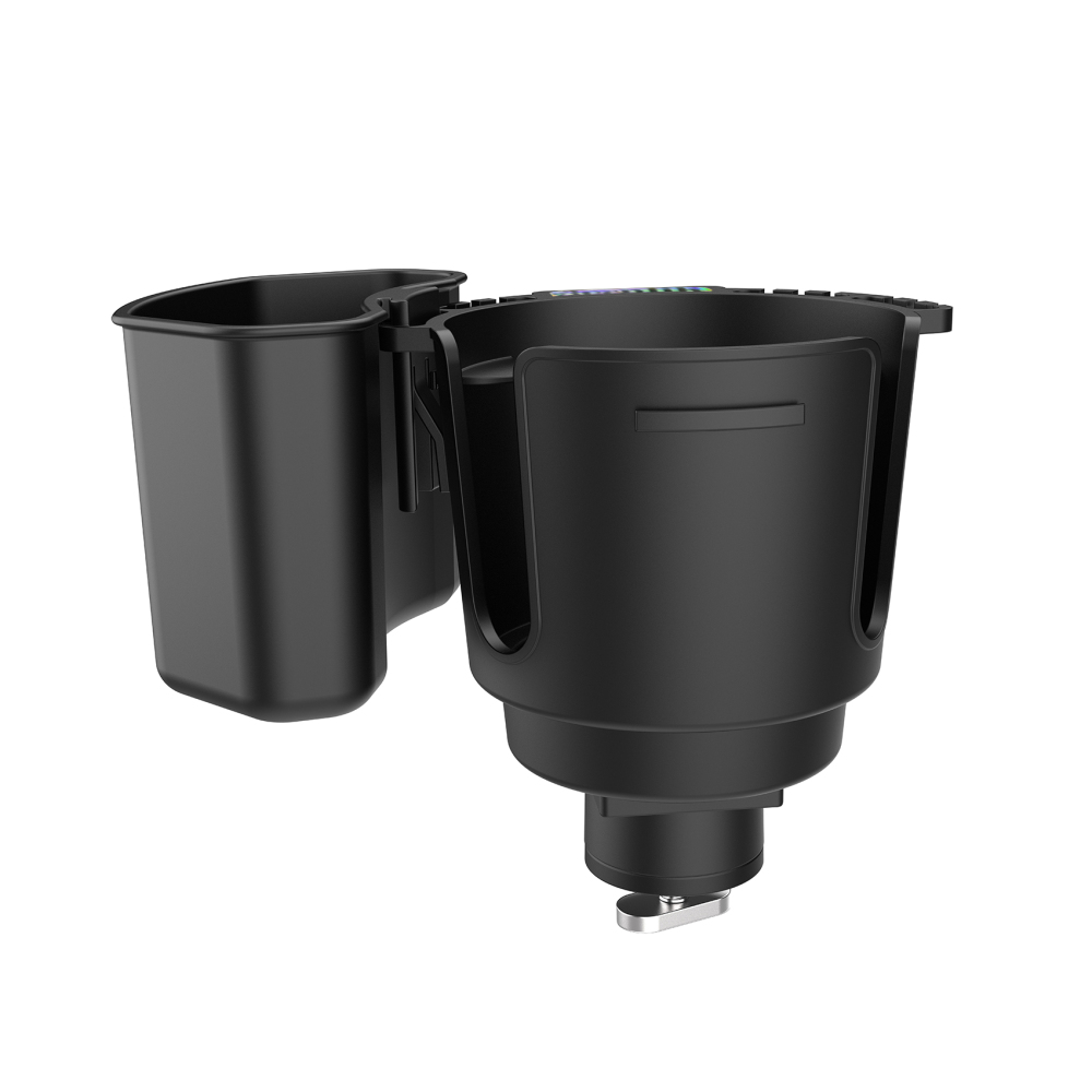 Multi-Functional Kayak Cup Holder with Tool Storage Box, Track Mount Non-Slip Design, Durable Lure Holding Tool Storage Boat Cup Holder Gear Organizer for Kayaking and Fishing