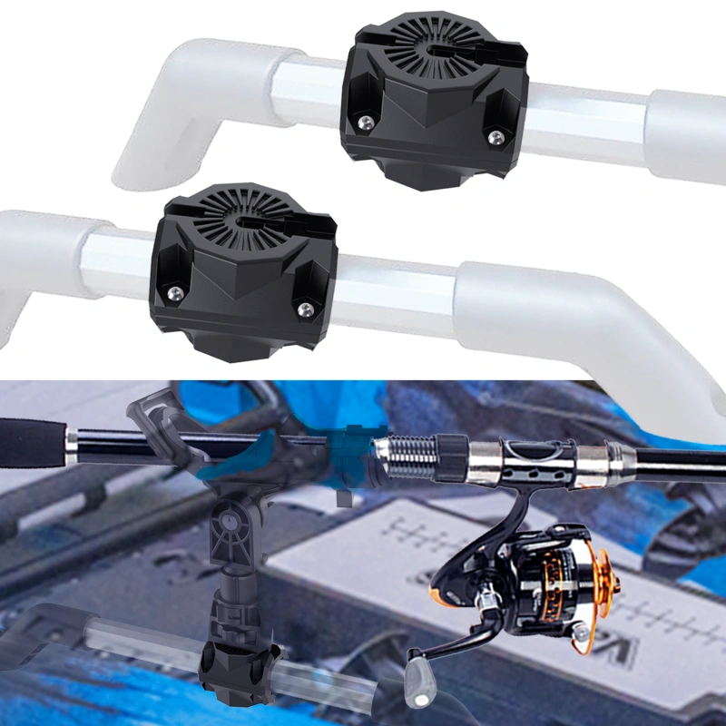 2 Pack Kayak Rail Adapter Fishing Accessories, Compatible with Hobie H and MightyMount Duo Rails