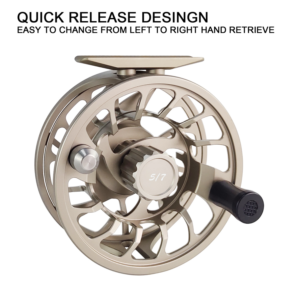 Aventik CNC-NVIS, Gale Series, New super large arbor waterproof fly reel