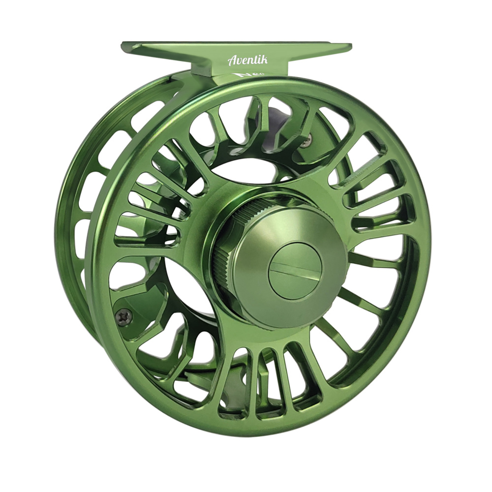 Aventik Carbon Disc Drag Fly Fishing Reel Trout Nymph Salmon Switch Fishing Reel