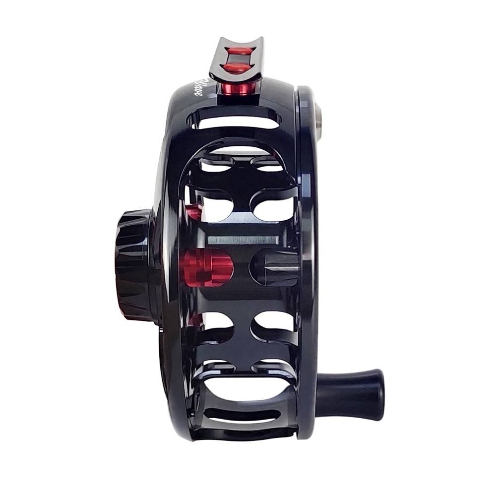 CNC-NVIS-UX, Ruby Wave Series Fly Reel, Multi Nano carbon discs saltwater proof large arbor fly fishing reel