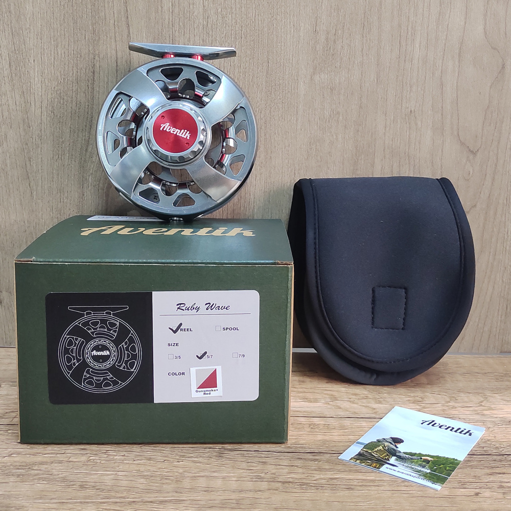 CNC-NVIS-UX, Ruby Wave Series Fly Reel, Multi Nano carbon discs saltwater proof large arbor fly fishing reel