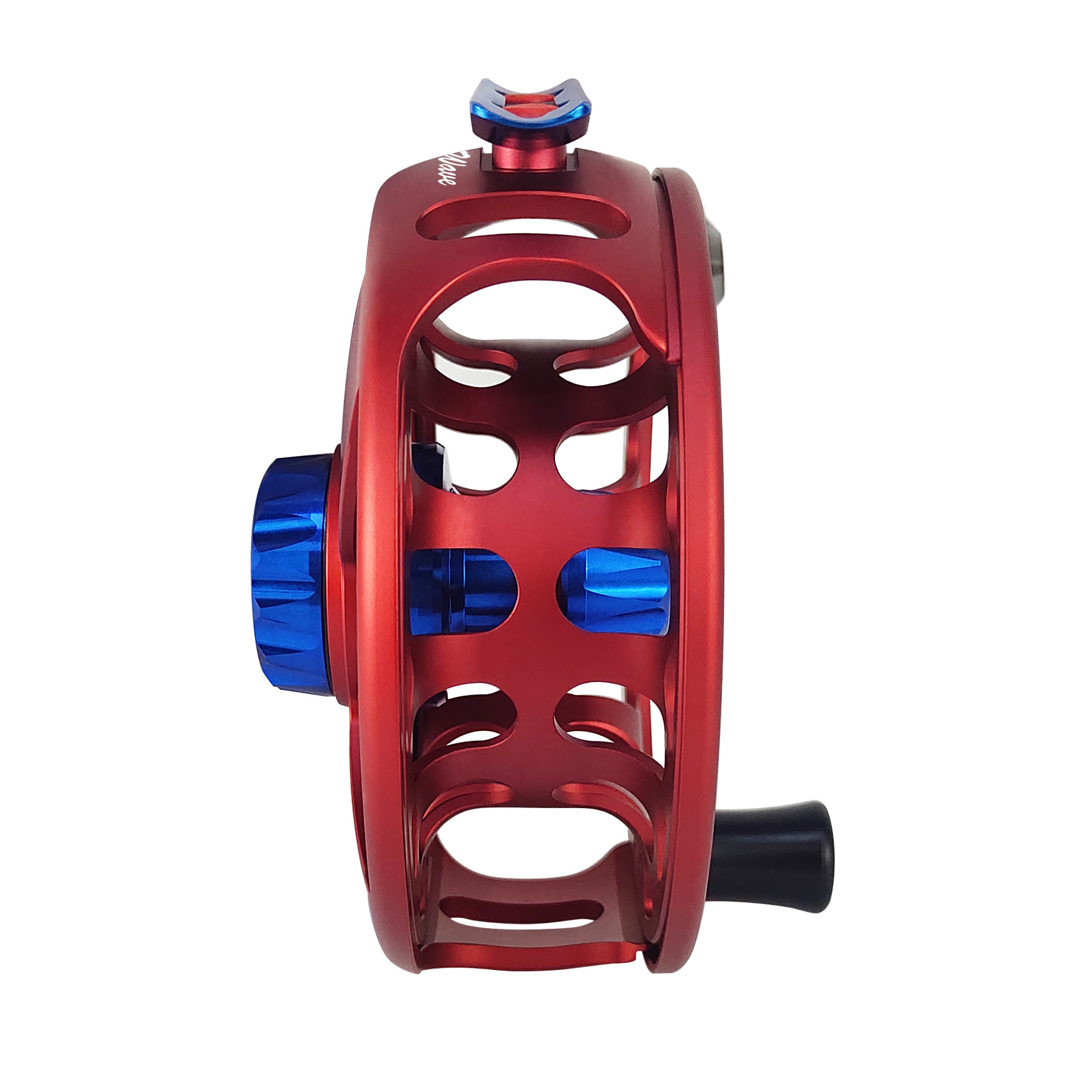 CNC-NVIS-UX, Ruby Wave Series Fly Reel, Multi Nano carbon discs saltwater proof large arbor fly fishing reel