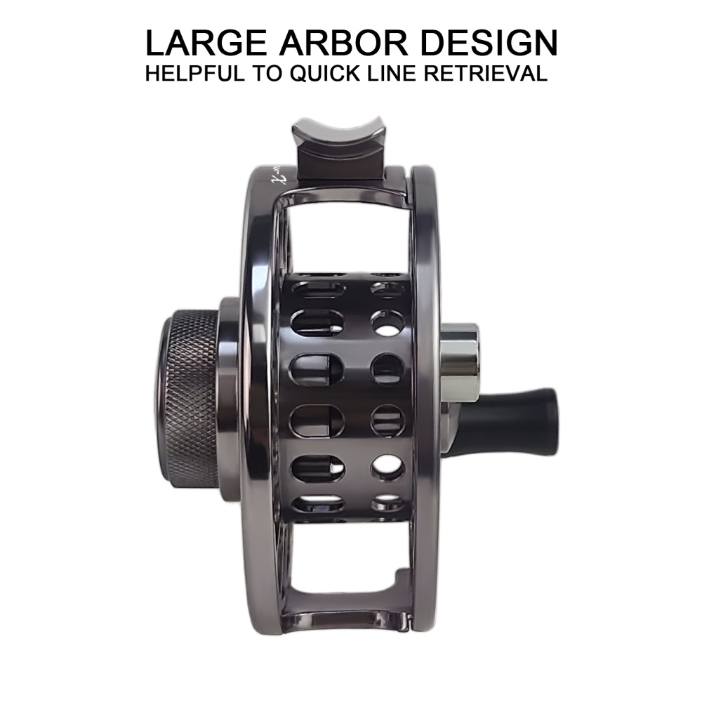 Aventik CNC-IIIMD-X, Shadow-X Fly Reel, New Sale Carbon Disc Drag with Fine Control of Double Click Stop Freshwater Reel