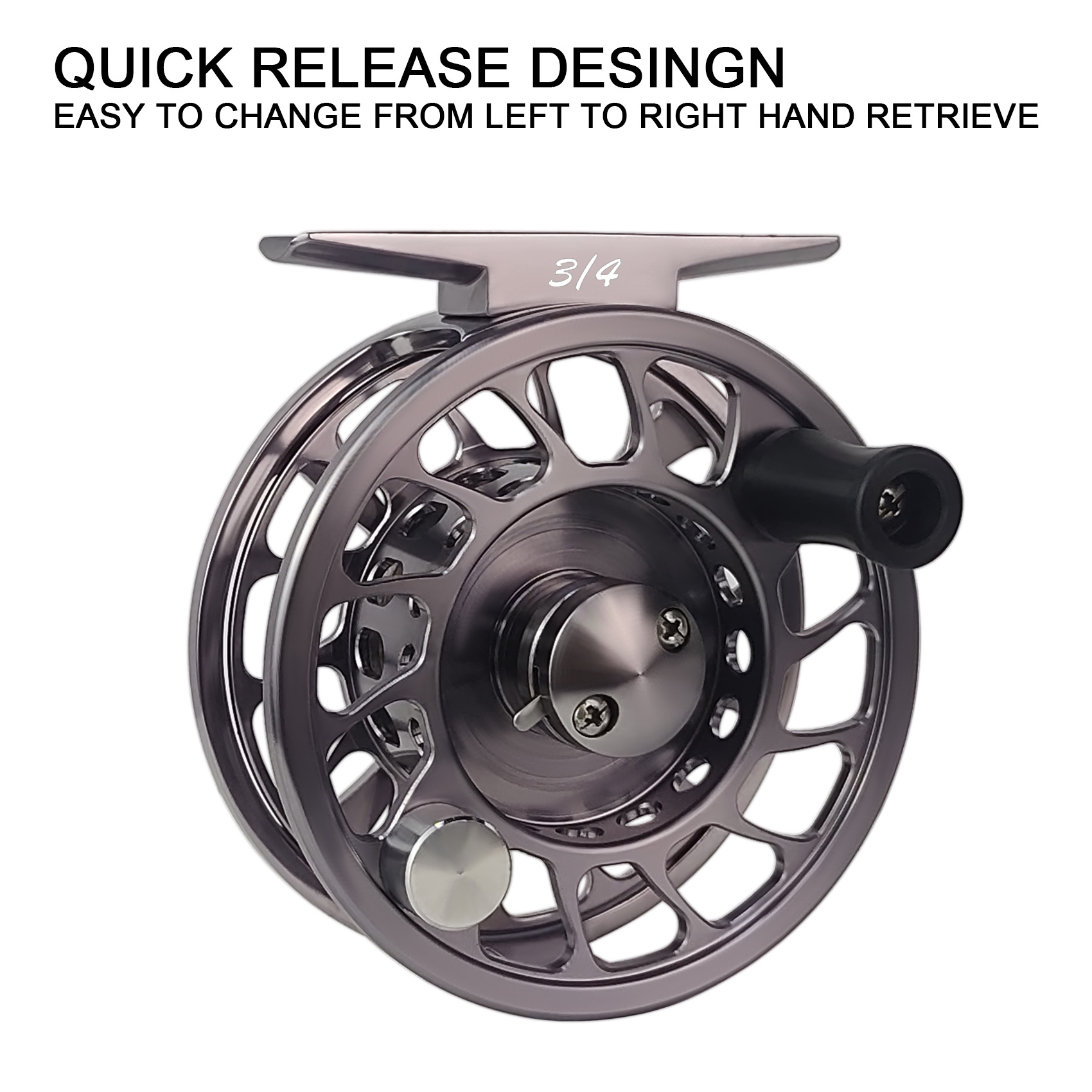 Aventik CNC-IIIMD-X, Shadow-X Fly Reel, New Sale Carbon Disc Drag with Fine Control of Double Click Stop Freshwater Reel