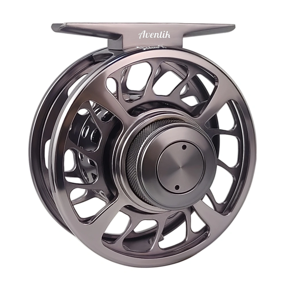 Aventik Shadow-X Fly Reel-Carbon Disc Drag with Fine Control of Double ...