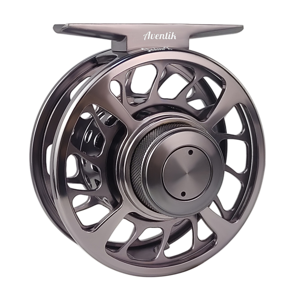Aventik CNC-IIIMD-X, Shadow-X Fly Reel, New Sale Carbon Disc Drag with Fine Control of Double Click Stop Freshwater Reel
