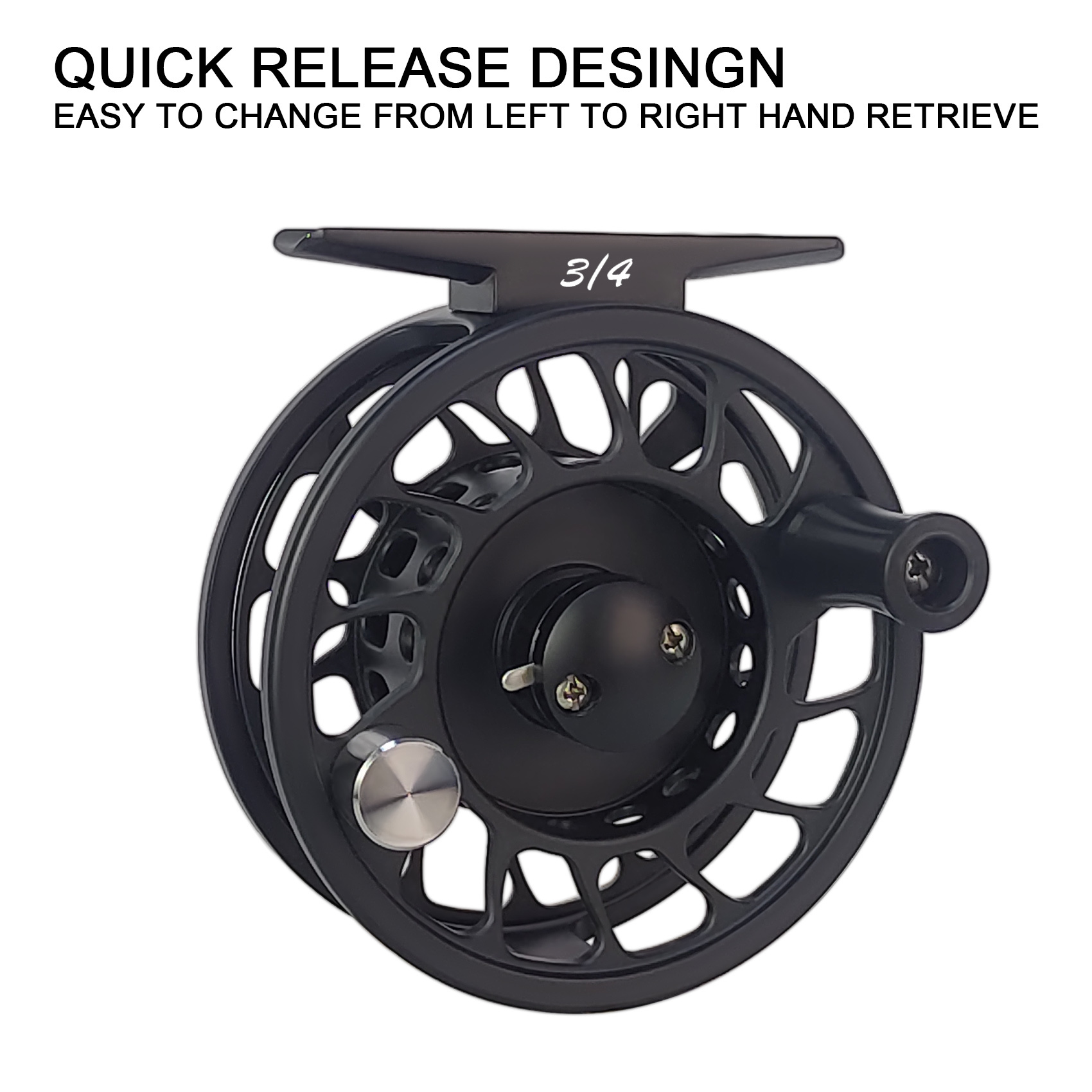 Aventik CNC-IIIMD-X, Shadow-X Fly Reel, New Sale Carbon Disc Drag with Fine Control of Double Click Stop Freshwater Reel