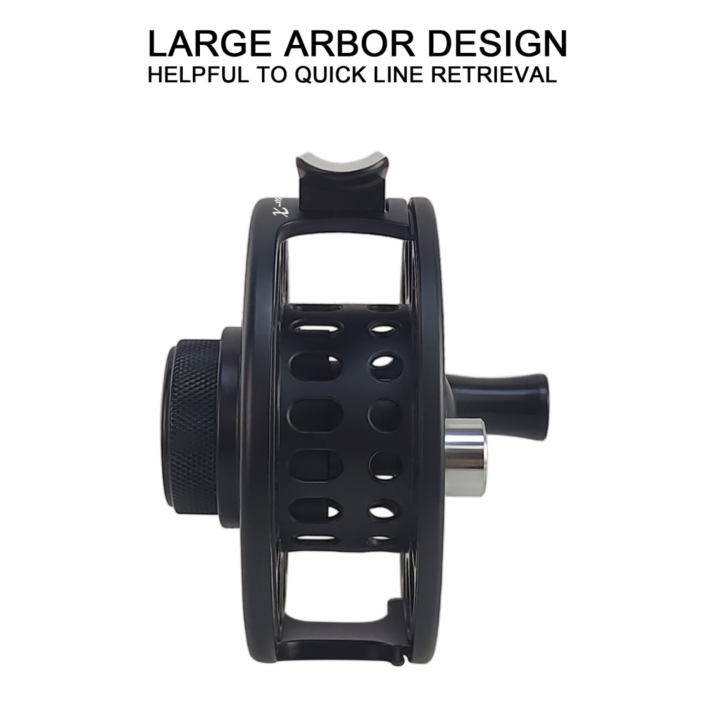 Aventik CNC-IIIMD-X, Shadow-X Fly Reel, New Sale Carbon Disc Drag with Fine Control of Double Click Stop Freshwater Reel