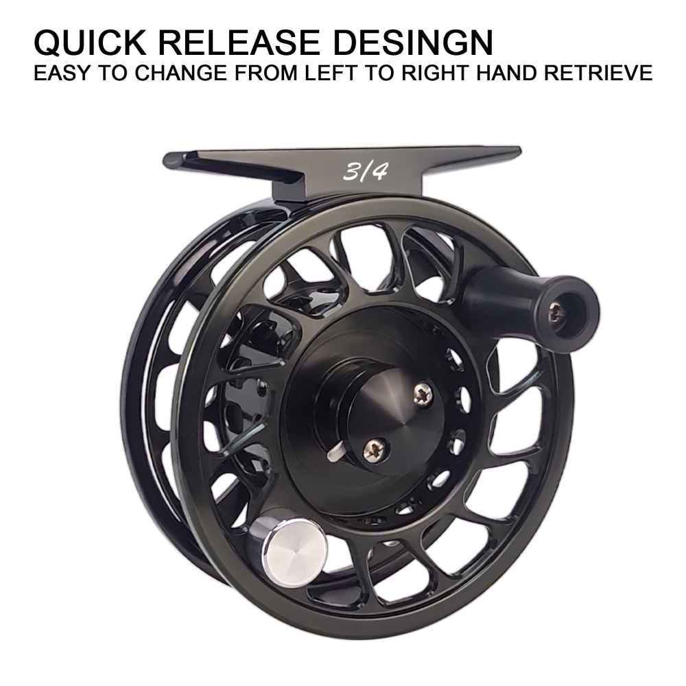 Aventik CNC-IIIMD-X, Shadow-X Fly Reel, New Sale Carbon Disc Drag with Fine Control of Double Click Stop Freshwater Reel
