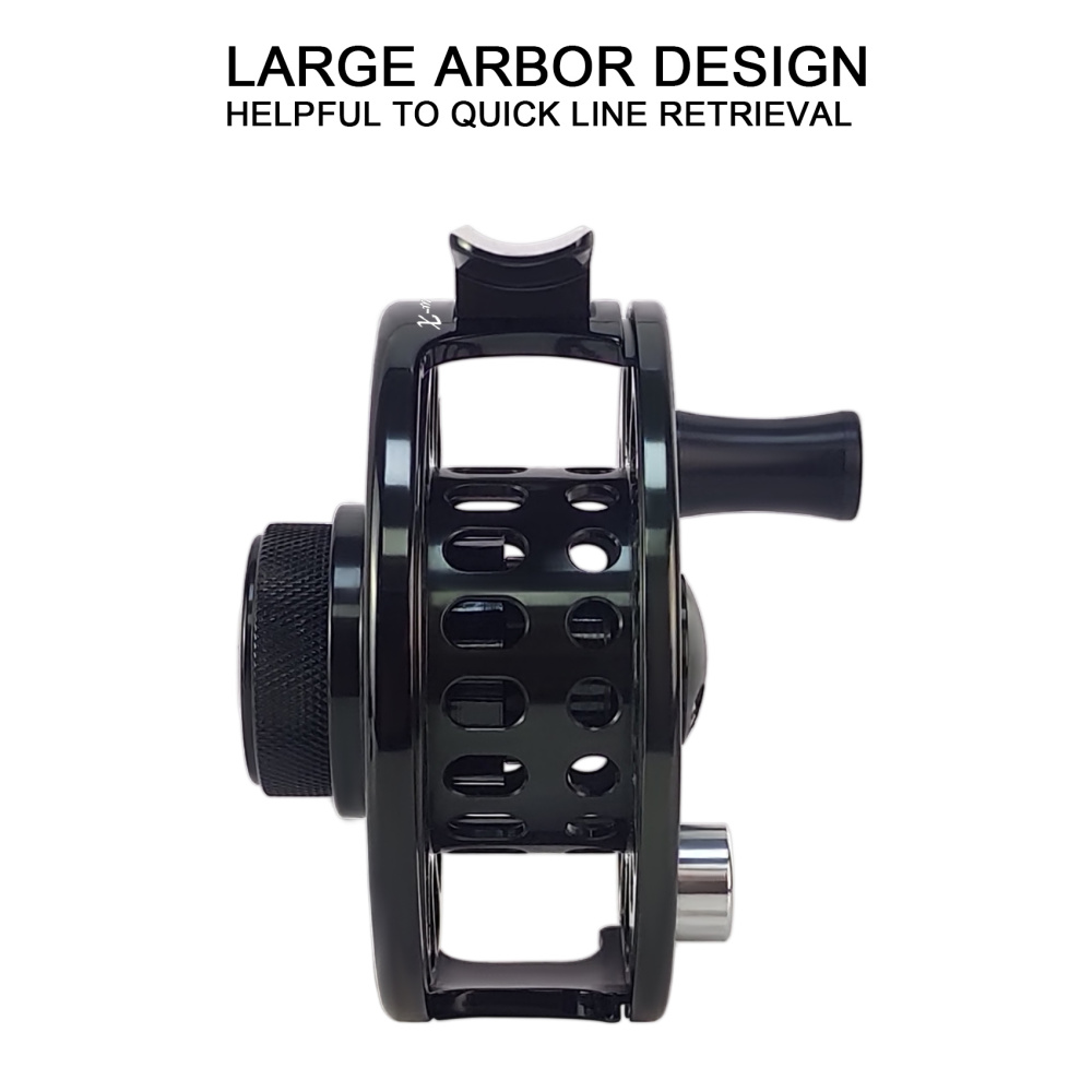 Aventik CNC-IIIMD-X, Shadow-X Fly Reel, New Sale Carbon Disc Drag with Fine Control of Double Click Stop Freshwater Reel