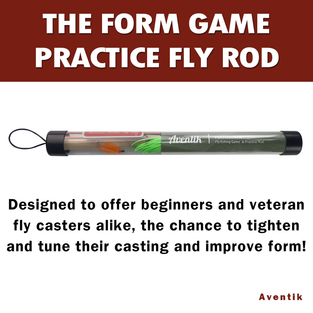Aventik 4'0'' Practice Fly Rod for Beginners Casting 3 Pieces Game Fly Fishing Rod.