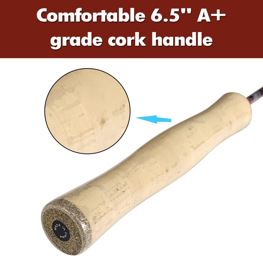 Aventik 4'0'' Practice Fly Rod for Beginners Casting 3 Pieces Game Fly Fishing Rod.